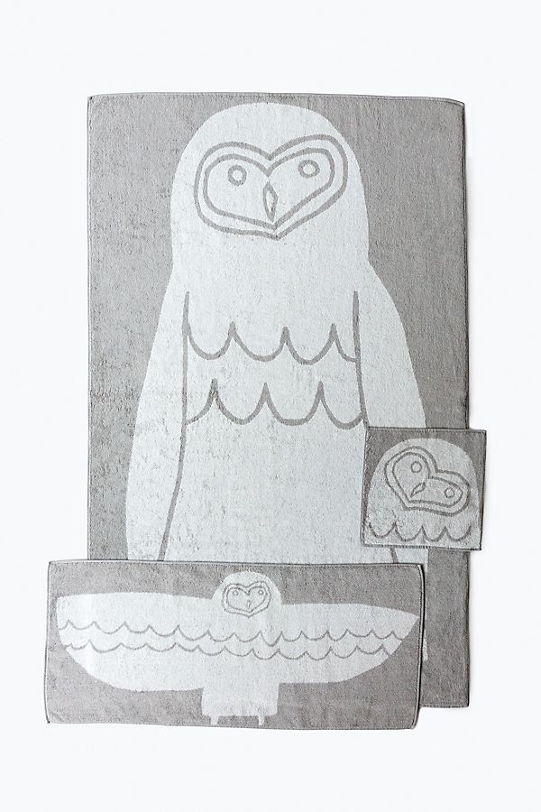 Slide View: 1: Yoshii Animal Towel, Owl