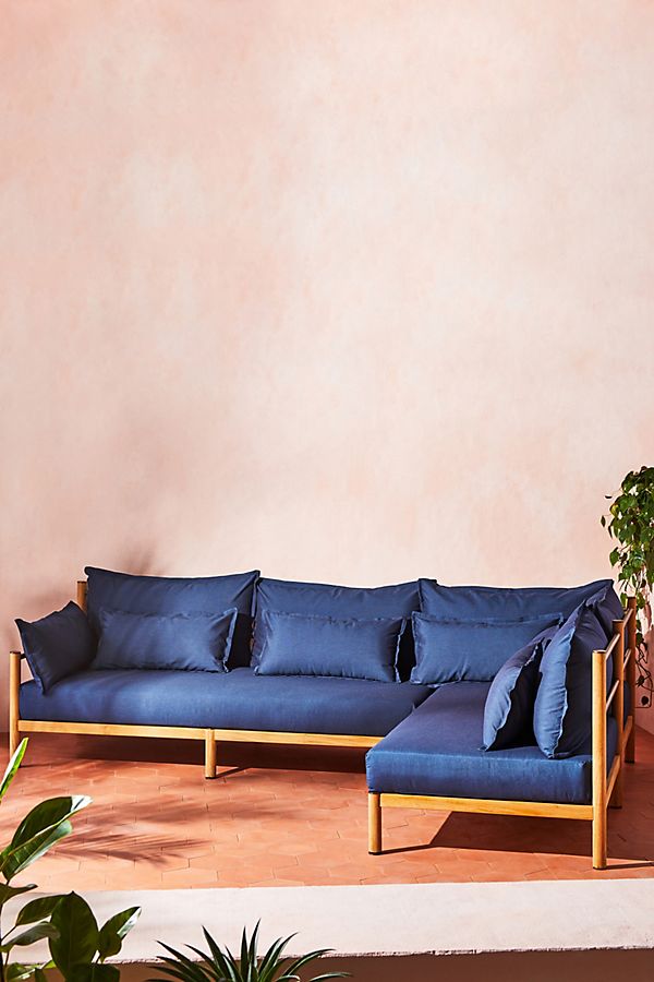 Slide View: 1: Alexandra Indoor/Outdoor Chaise Sectional, Right