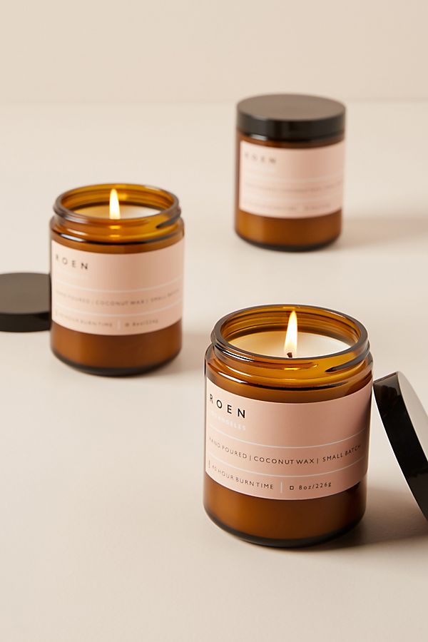 Slide View: 2: ROEN Amber Jar Candle