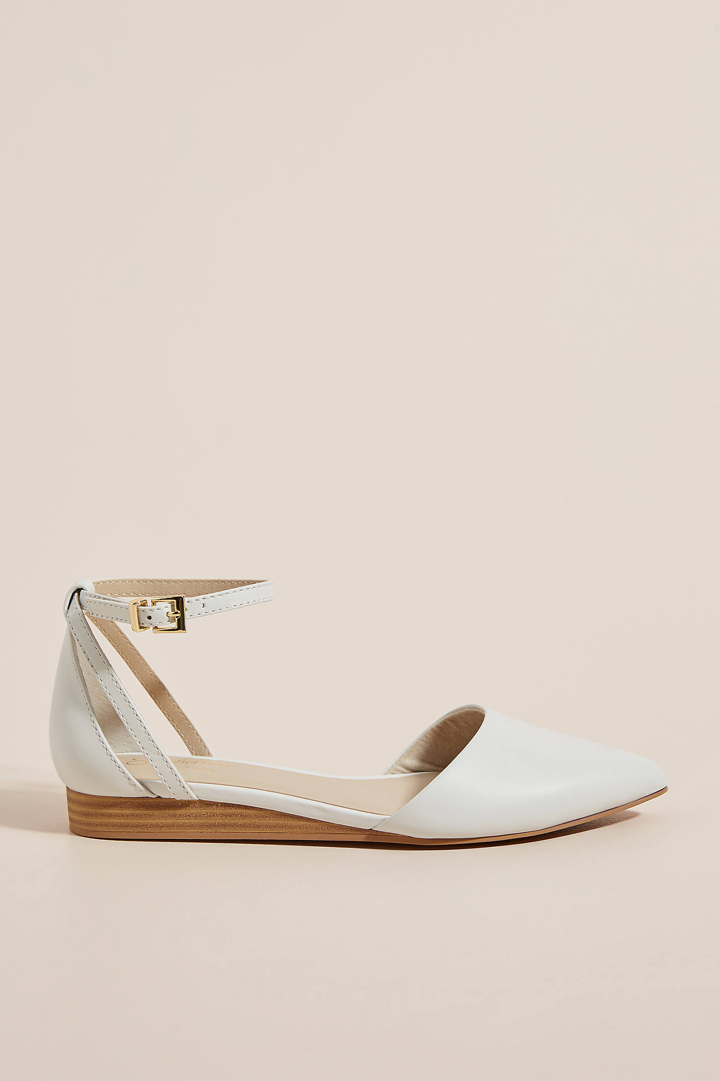 Seychelles Ankle Strap Flats In White