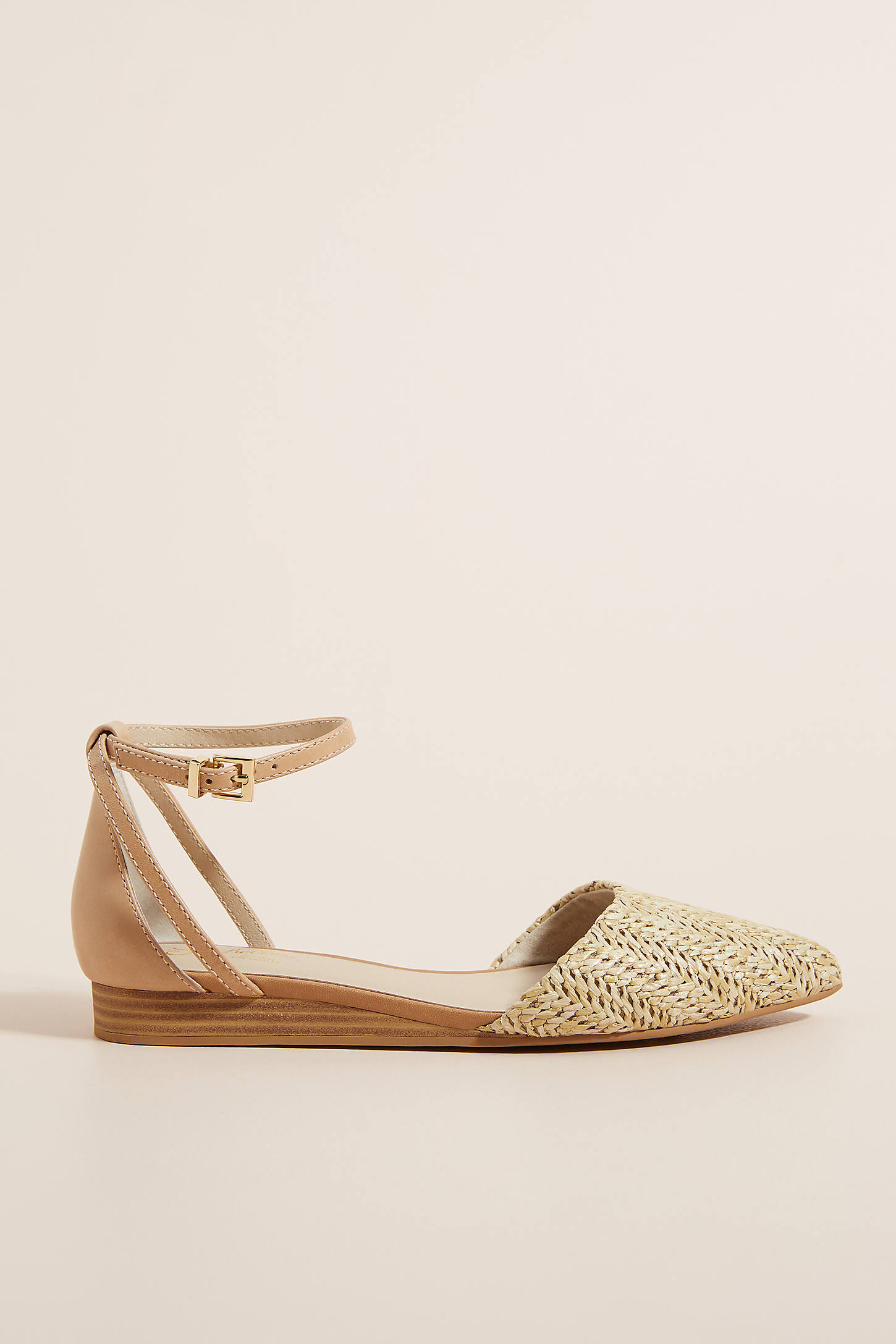 Seychelles Ankle Strap Flats In Beige