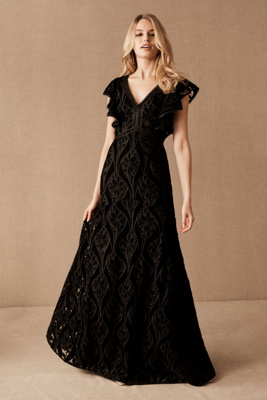 monique lhuillier black gown