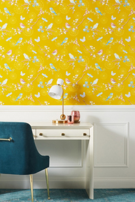 Eijffinger Pip Studio Early Bird Wallpaper In Yellow Modesens