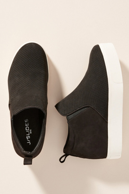 j slides high top sneaker