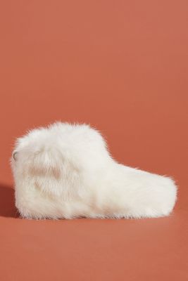 all white furry ugg boots