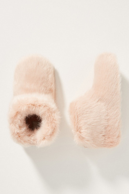 peach fluffy uggs