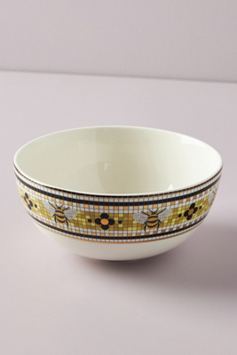 Anthropologie Garden Tile Bowl By  In Yellow Size Cerealbowl In Yellow