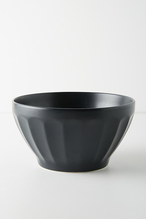 Anthropologie Matte Latte Serving Bowl By  In Black Size Serving Bowl