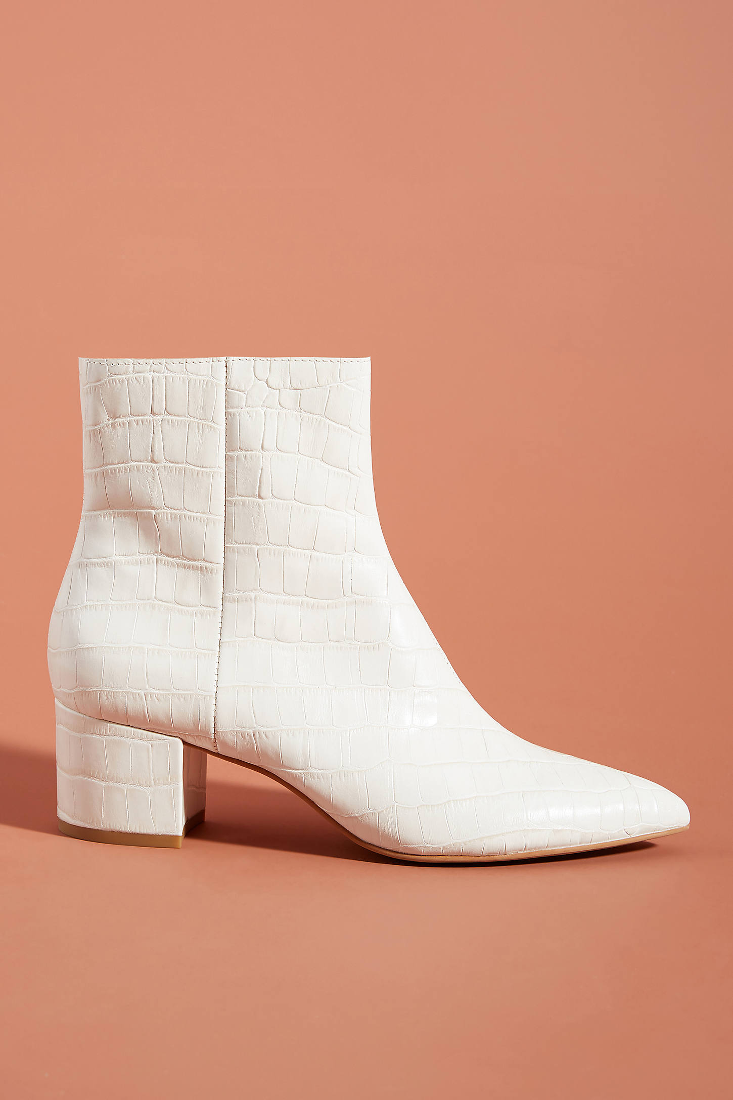 Dolce Vita Bell Ankle Boots In White