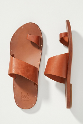 Beek Finch Toe Ring Slides In Yellow