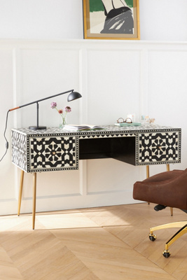 ANTHROPOLOGIE MOROCCAN INLAY DESK