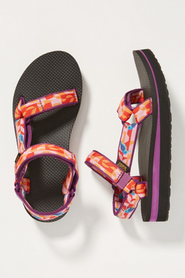 purple teva flip flops