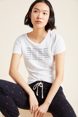 Sundry Love Graphic Tee In White