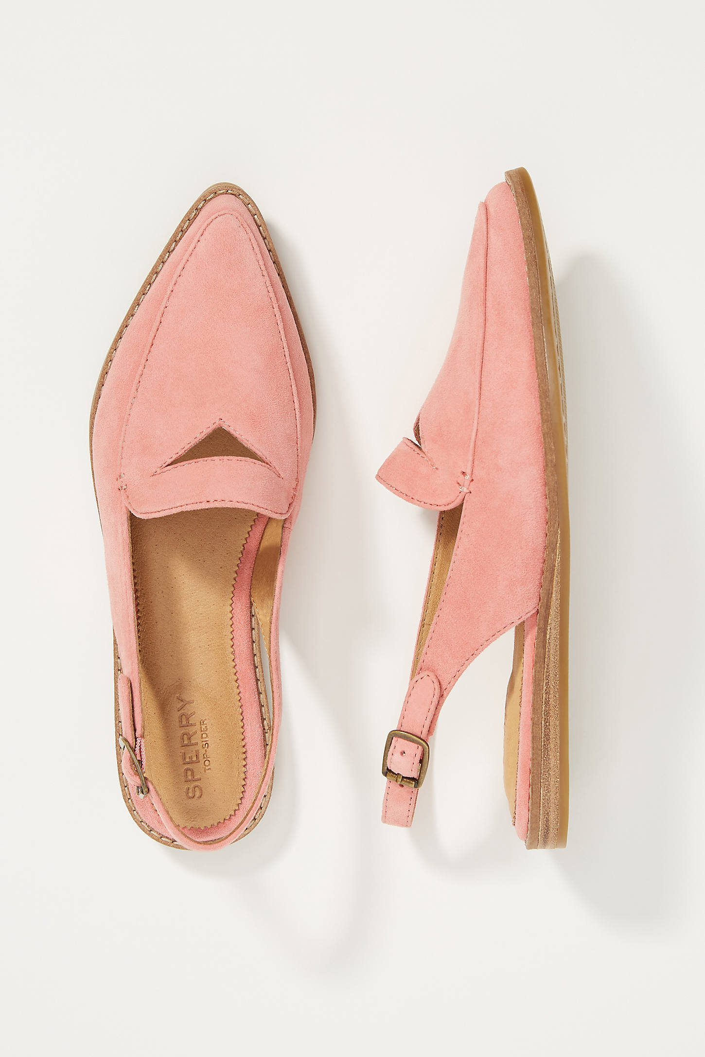 Sperry Saybrook Slingback Flats In Pink