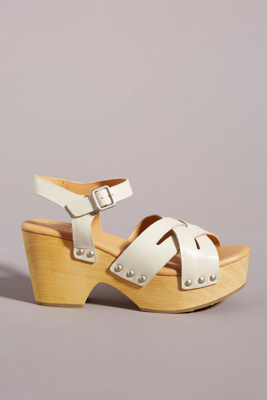 kork ease white sandals