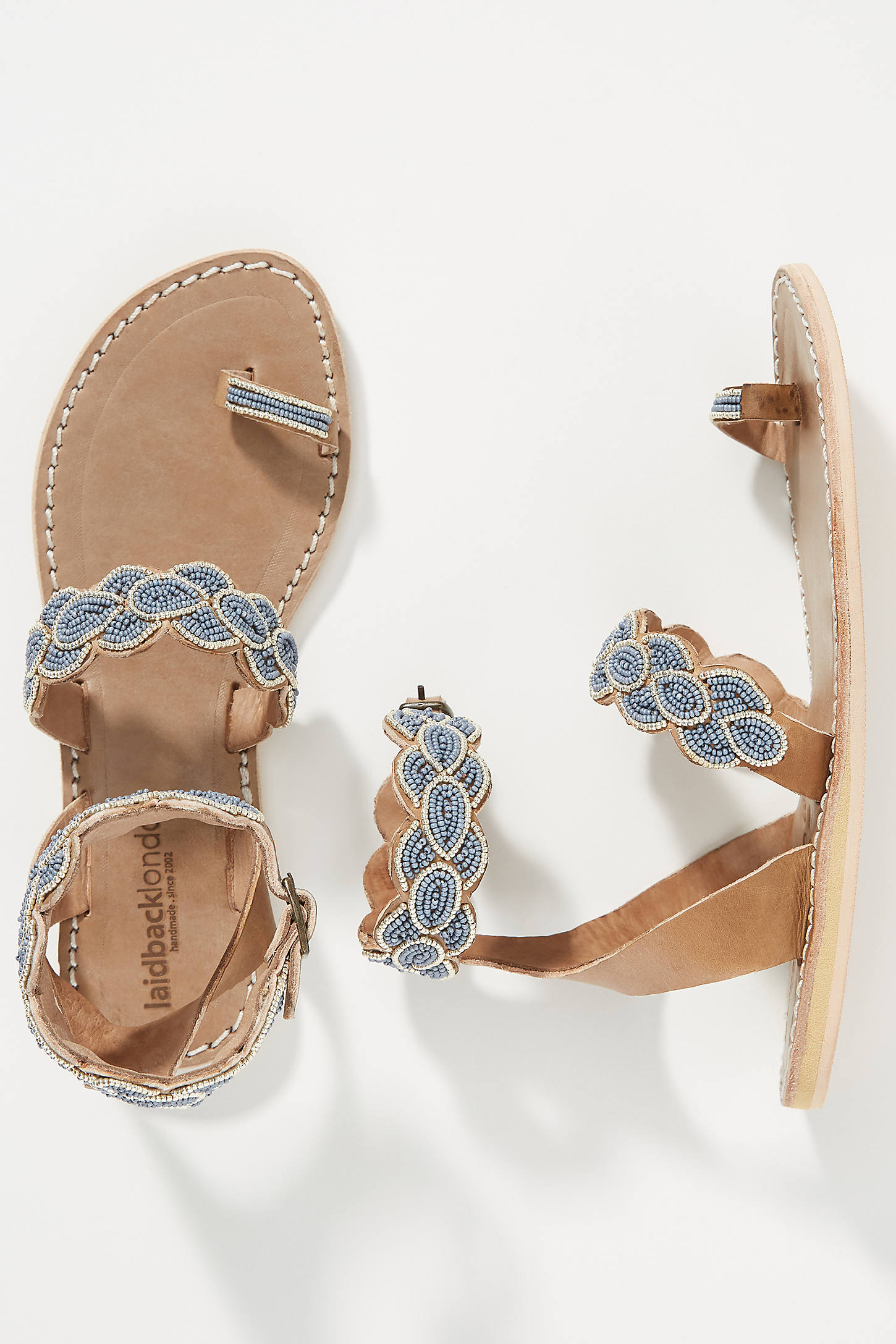 Laidback London Rumi Sandals In Blue