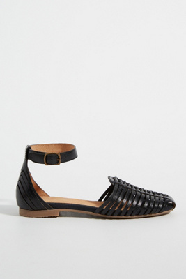 black huarache sandals