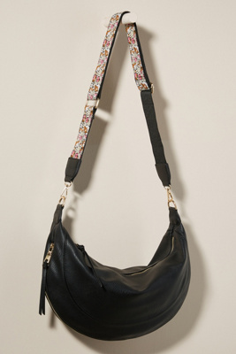 black slouchy crossbody bag