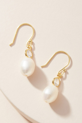 Serefina Zelda Drop Earrings In White