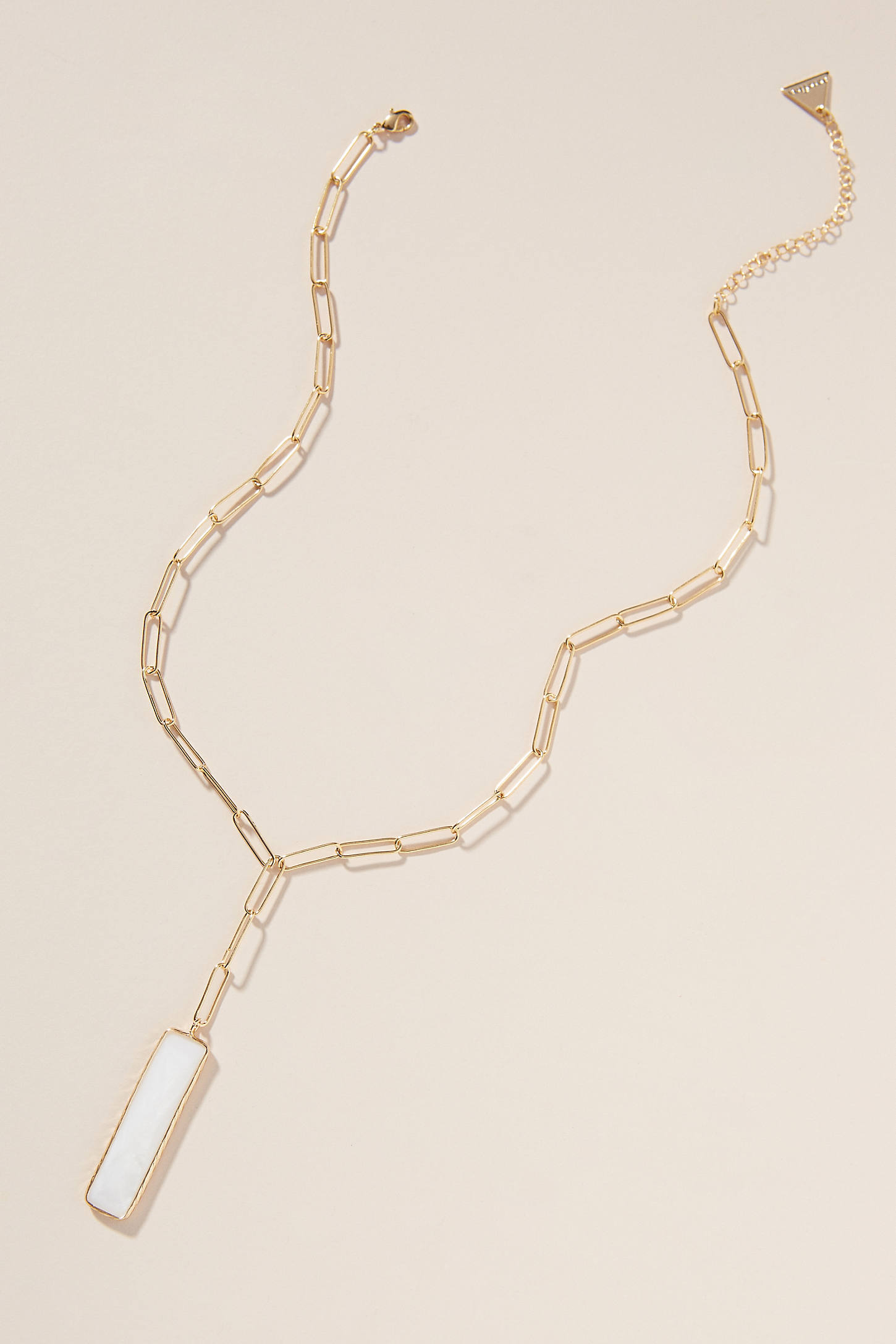 Serefina Caroline Pendant Necklace In White