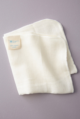 organic muslin washcloth