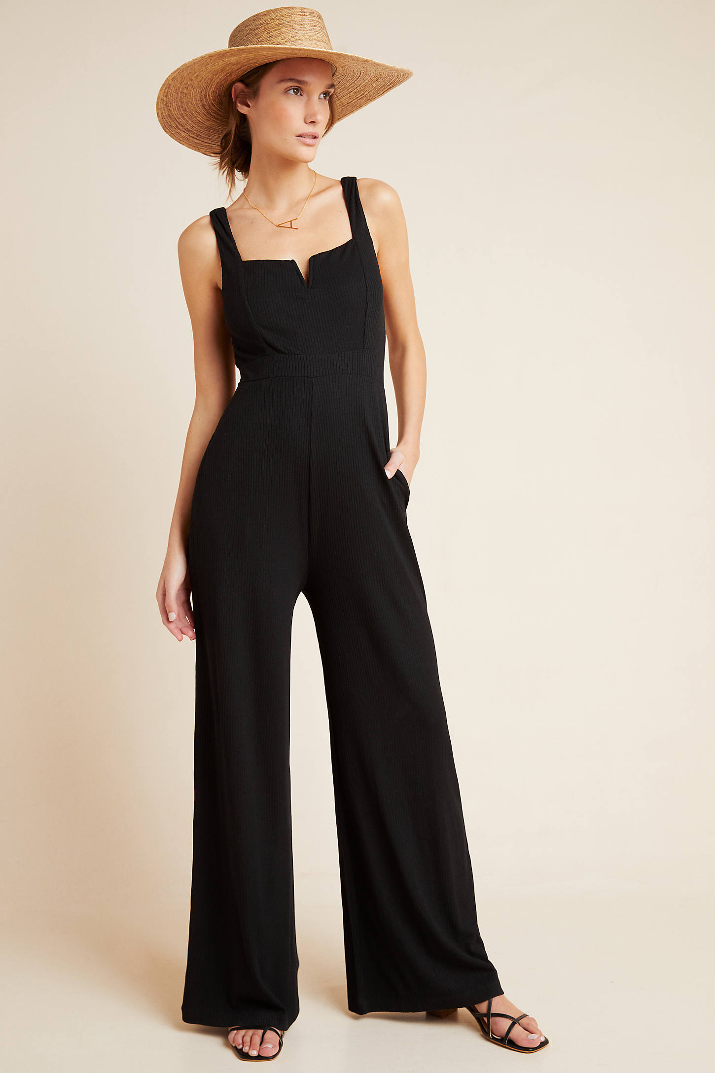 L*SPACE L SPACE SELENA RIBBED JUMPSUIT,56264815