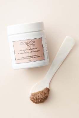 Christophe Robin Cleansing Volumising Paste With Pure Rassoul Clay And Rose Extracts 75ml In Pink