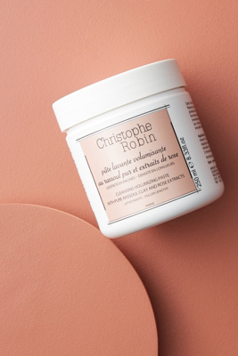 Christophe Robin Cleansing Volumising Paste With Pure Rassoul Clay And Rose Extracts 250ml In Pink