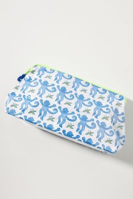 Roller Rabbit Monkey Pouch In Blue