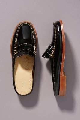 bass patent leather loafers