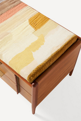 ANTHROPOLOGIE VIVIE PATCHWORK BENCH CUSHION