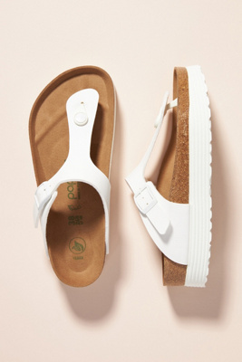 Birkenstock Gizeh Birko-flor Flip Flop In White