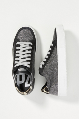 p448 grey glitter sneaker