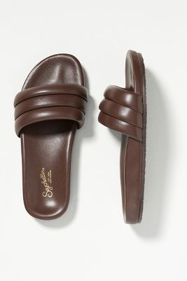 Seychelles Low Key Slide Sandals In Brown