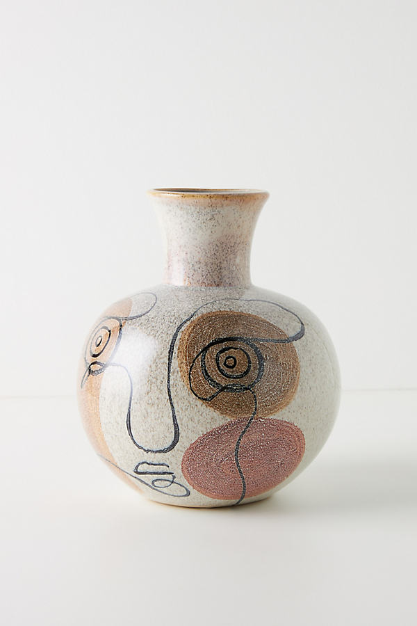 Anthropologie Andalusia Vase In Beige