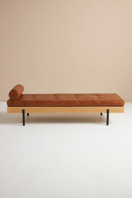 ANTHROPOLOGIE LEATHER JONAH DAYBED