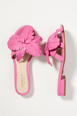 Cecelia New York Lila Slide Sandals In Pink