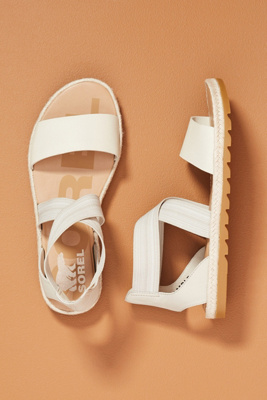 Sorel Women's Ella Ii Sandals Women's Shoes In White
