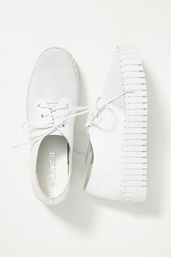 Silent D Platform Sneakers In White