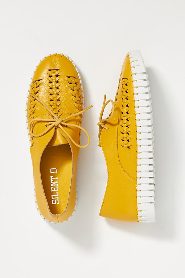 Silent D Woven Sneakers In Yellow