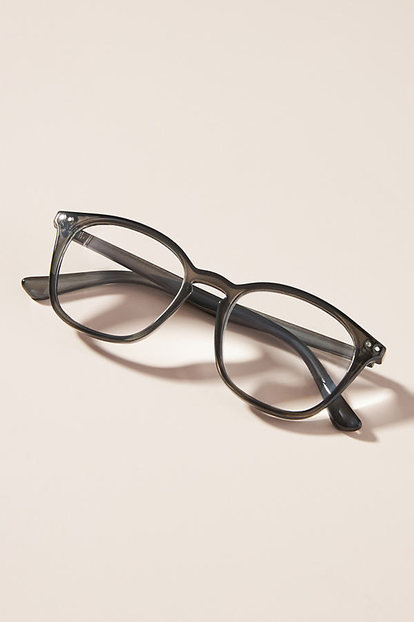 Anthropologie Square Reading Glasses In Blue