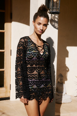 Pq Swim Noah Tunic In Black In Black