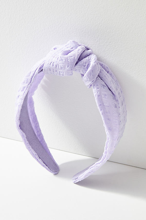 Anthropologie Springtime Knotted Headband In Purple