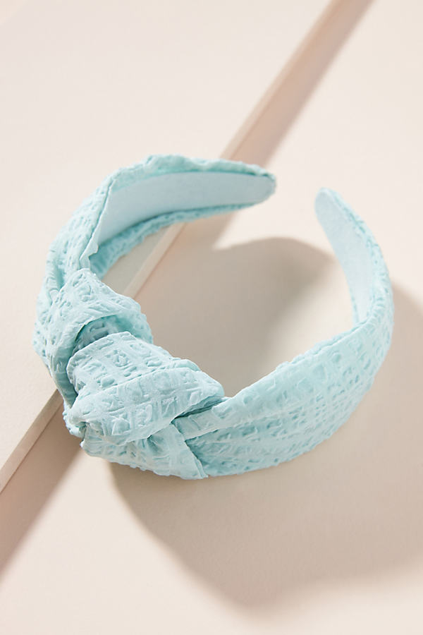 Anthropologie Springtime Knotted Headband In Mint
