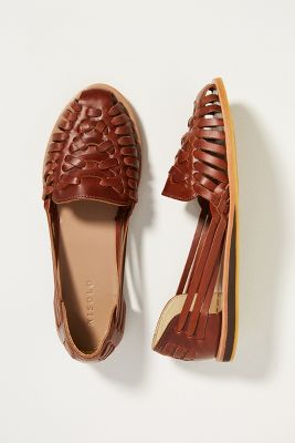 Nisolo Woven Leather Sandals In Brown