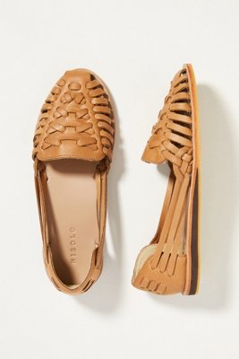 Nisolo Woven Leather Sandals In Yellow