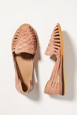 Shop Nisolo Woven Leather Sandals In Pink