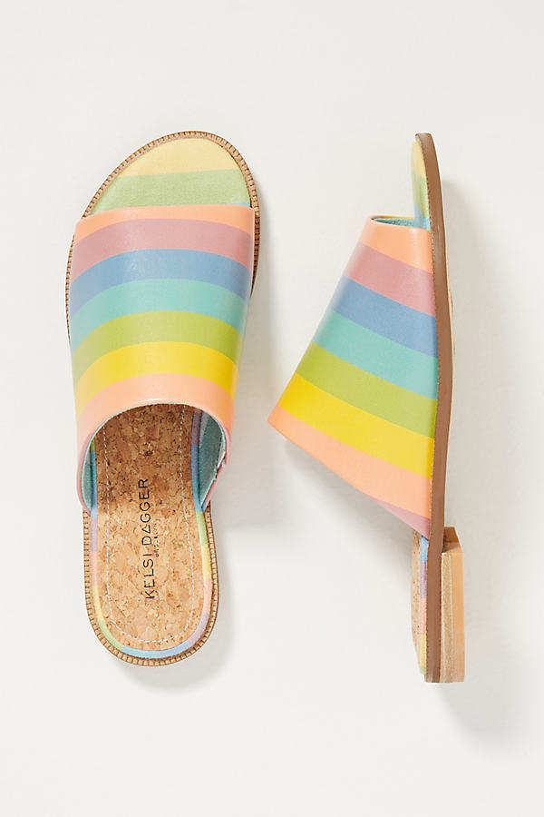 Kelsi Dagger Brooklyn Rainbow Slide Sandals In Assorted
