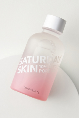 Saturday Skin Pore Clarifying Toner 10% Glycolic Acid + Pore Control Complex 4.22 oz/ 125 ml In Pink