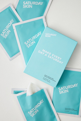 Saturday Skin Set Of 5 Intense Hydration Masks In Blue